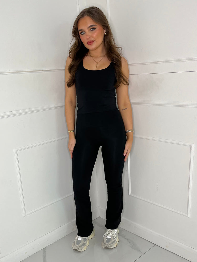 Sculpt Energy High Waist Flares - Black