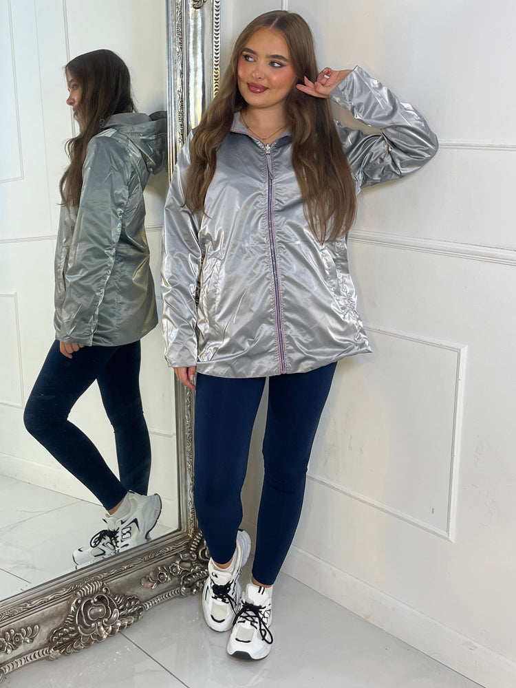 Reversible Mid Length Jacket - Grey