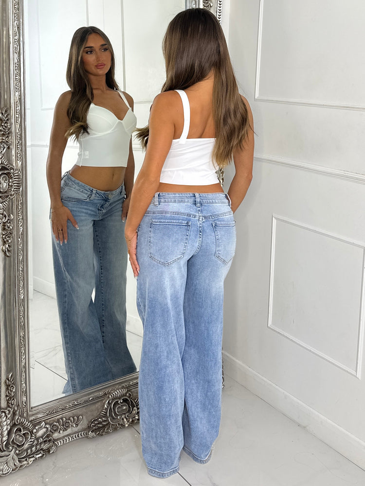 Shapewear Padded Crop Top - White