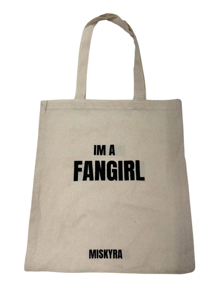 Fan Girl Canvas Tote Bag - Natural