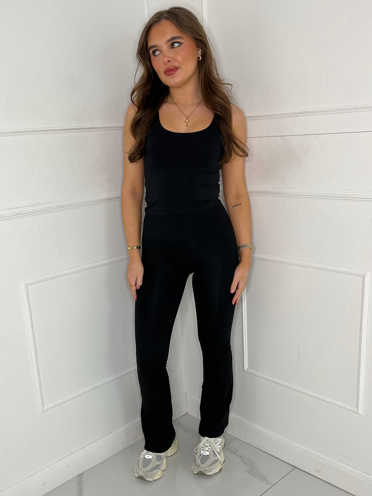 Sculpt Energy High Waist Flares - Black
