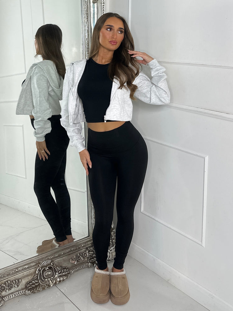 Sculpt Energy High Waist Gym Leggings - Black