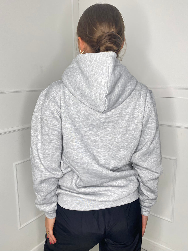 Paris Print Hoodie - Grey