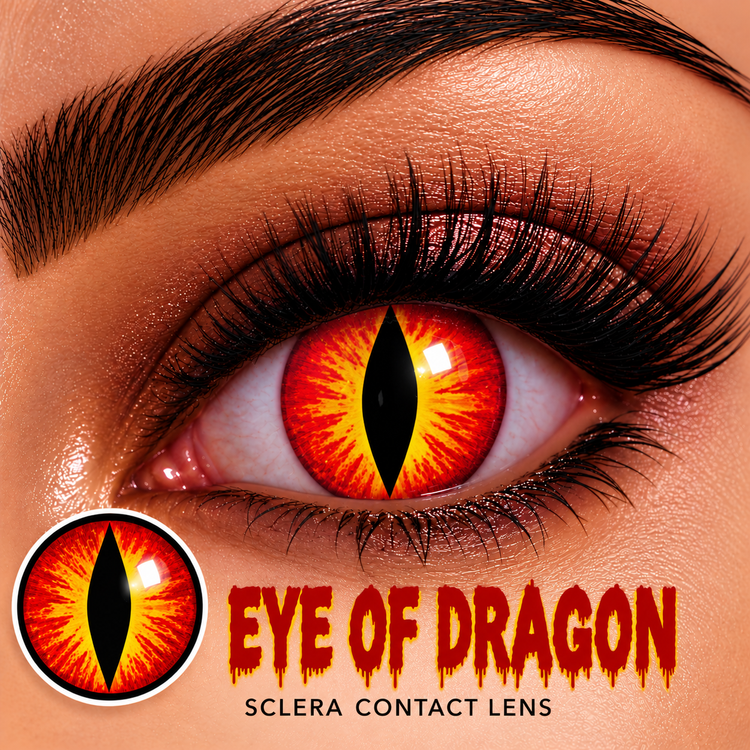 LIMITED EDITION : SCLERA EYE CONTACT - Dragon Eye - 16+