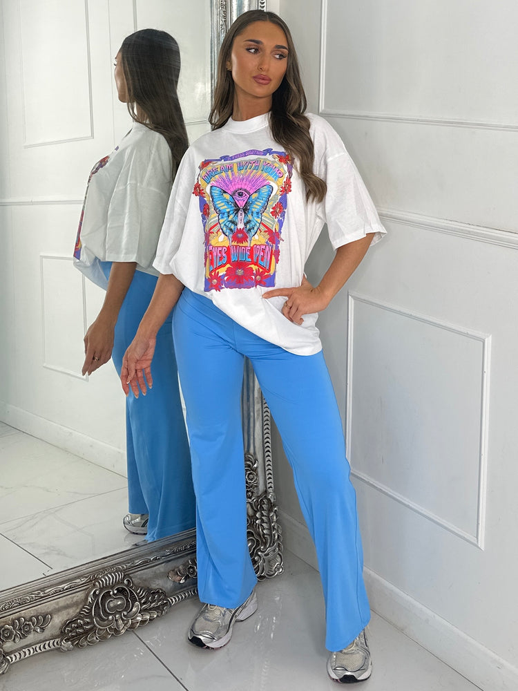 Sculpt Energy Straight Leg Pants - Baby Blue