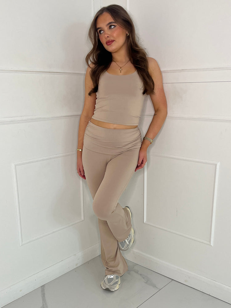 Tank Top & Flares Co-Ord Second Skin - Mocha