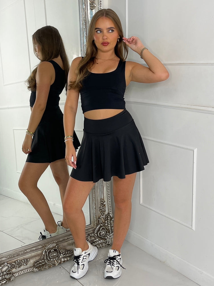 Second Skin Tennis Skort - Black