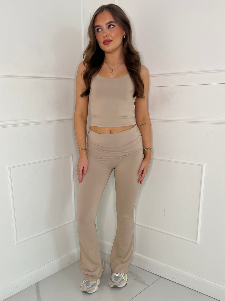 Tank Top & Flares Co-Ord Second Skin - Mocha