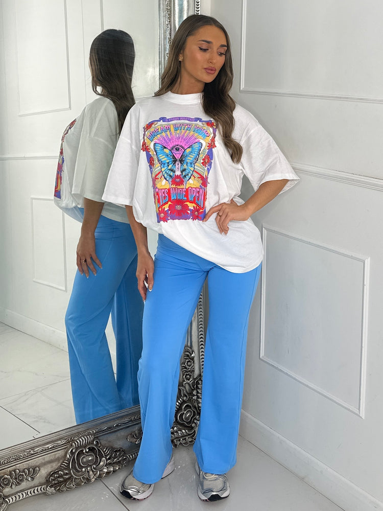 Sculpt Energy Straight Leg Pants - Baby Blue