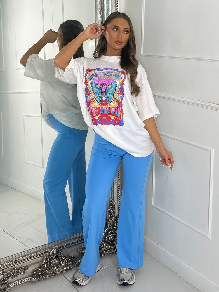 Sculpt Energy Straight Leg Pants - Baby Blue