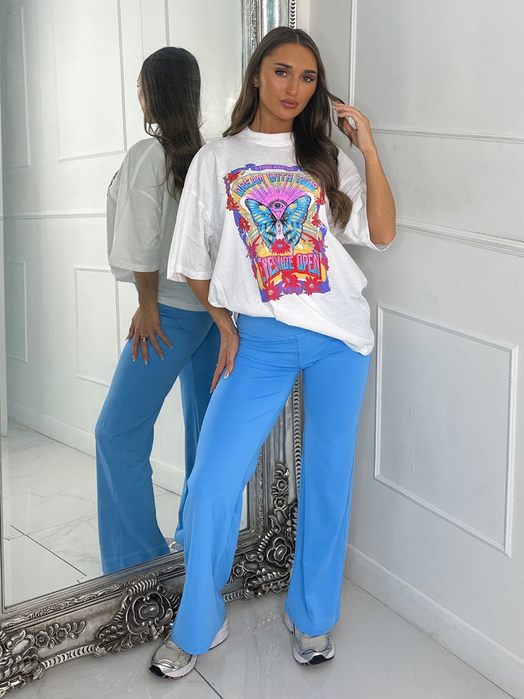 Sculpt Energy Straight Leg Pants - Baby Blue