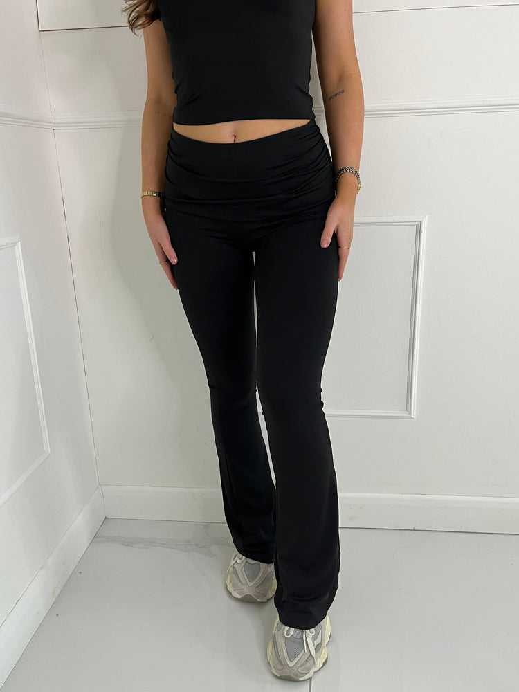 Fold Over Flares Second Skin - Black