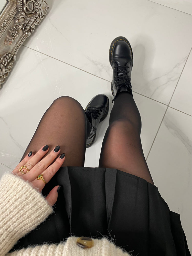 Plain 20 denier Sheer Tights - Black