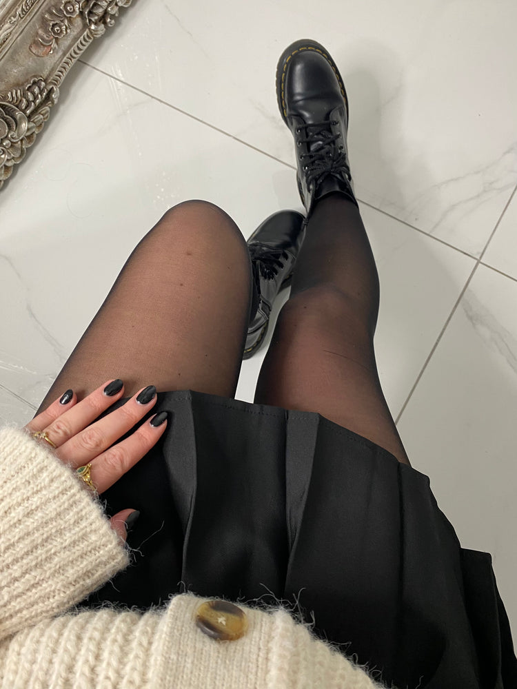 Plain 20 denier Sheer Tights - Black