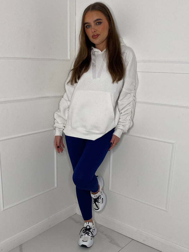 Seamless Ribbed Leggings - Navy