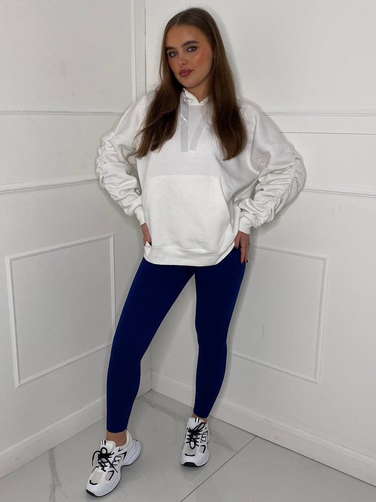 Seamless Ribbed Leggings - Navy