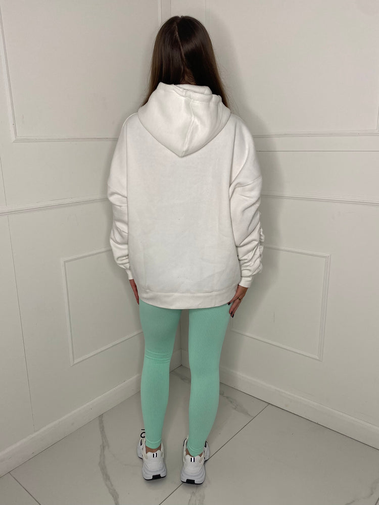 Seamless Ribbed Leggings - Mint Green