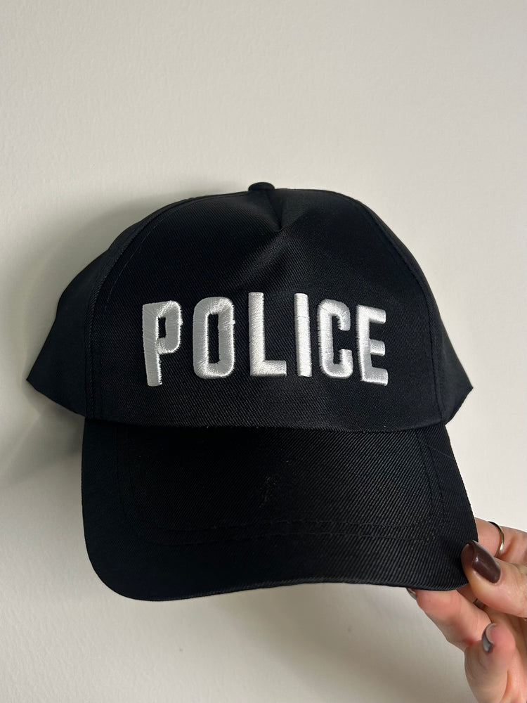 Police Cap - Black