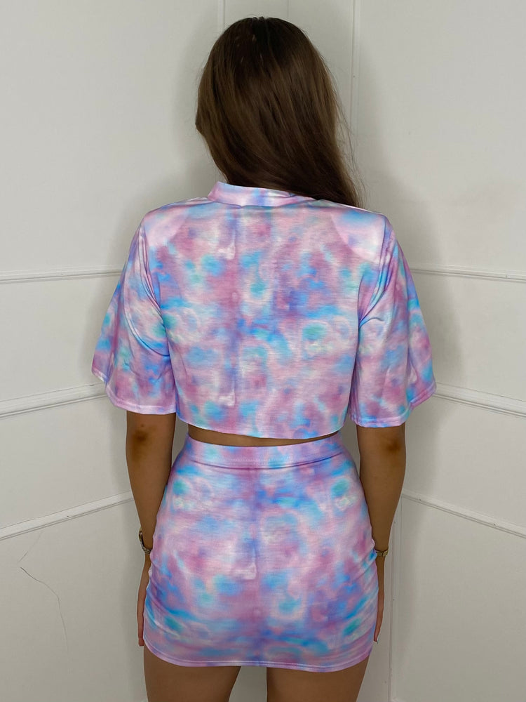 Tie Dye Reckless T-Shirt Co-Ord - Multi