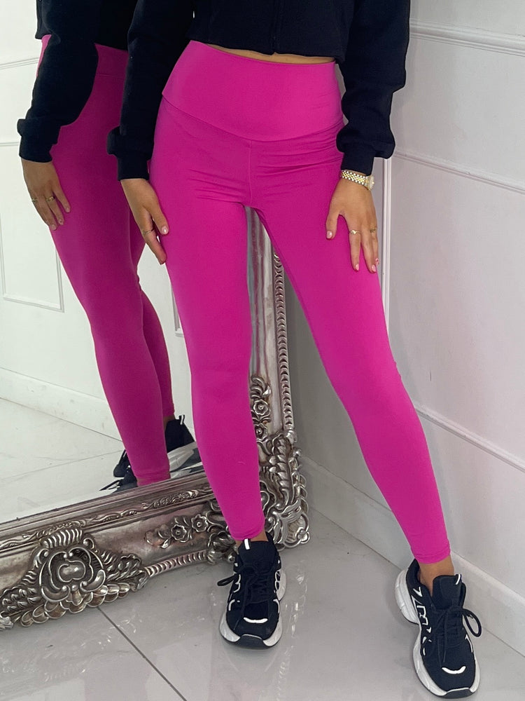 Second Skin Leggings - Hot Pink
