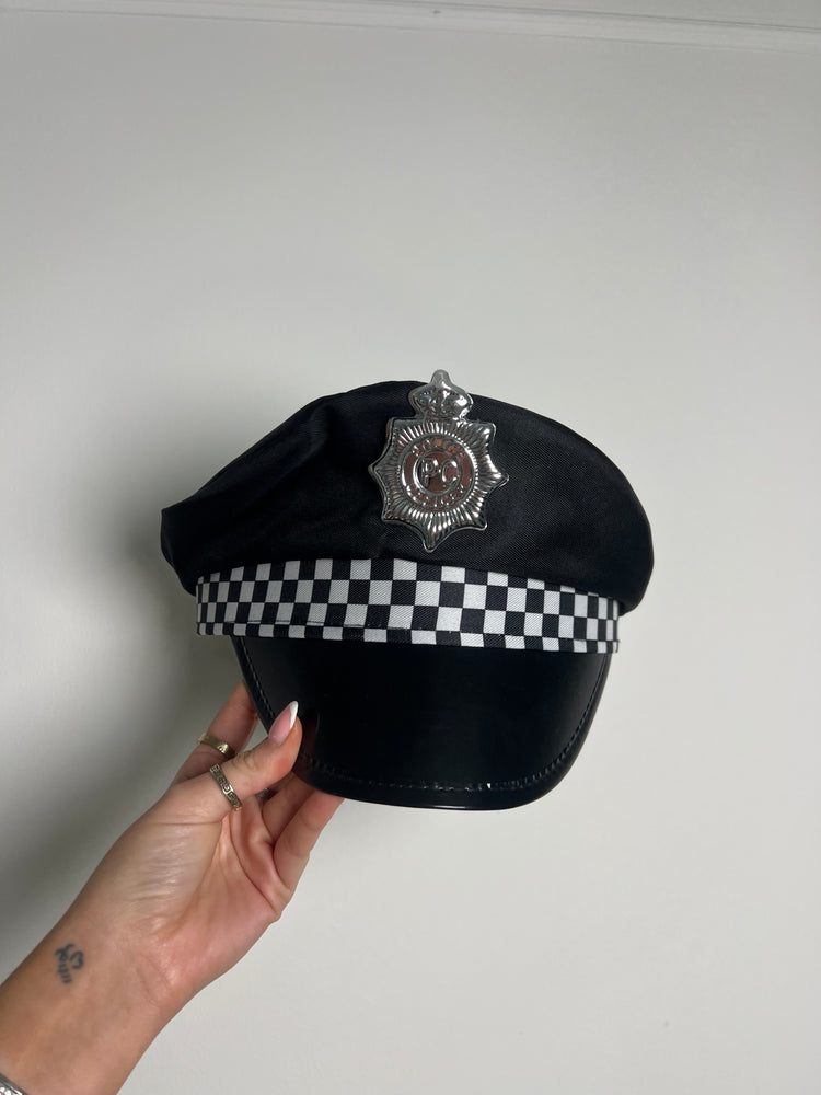 Police Hat - Black