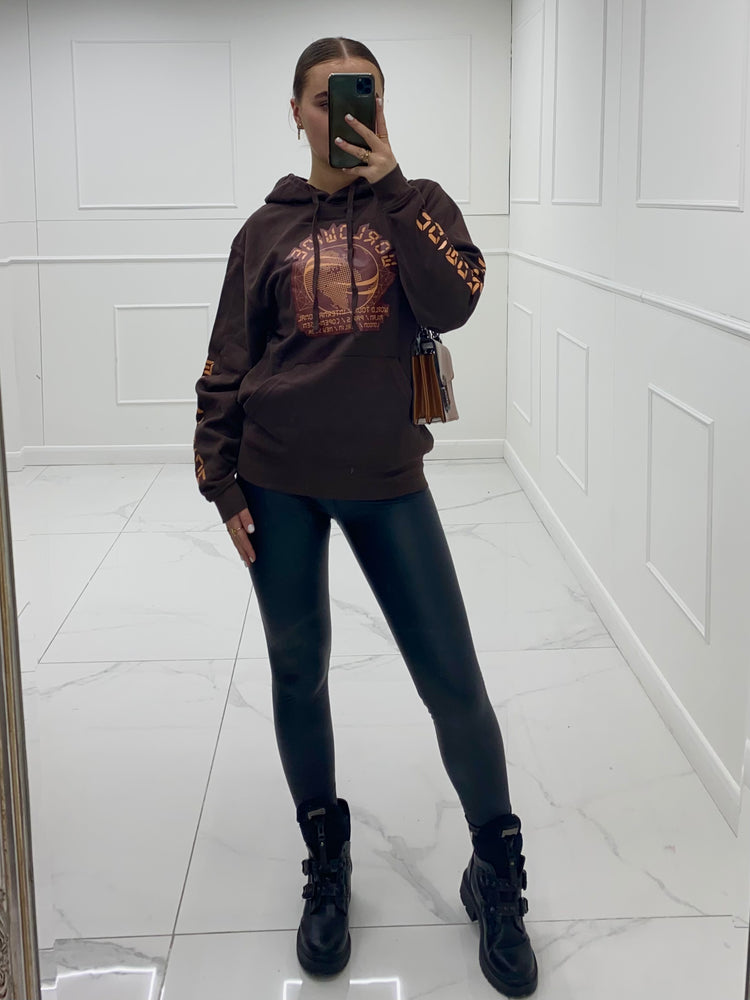 Worldwide Hoodie - Brown