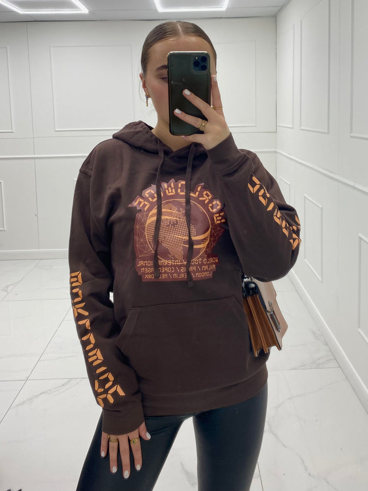 Worldwide Hoodie - Brown