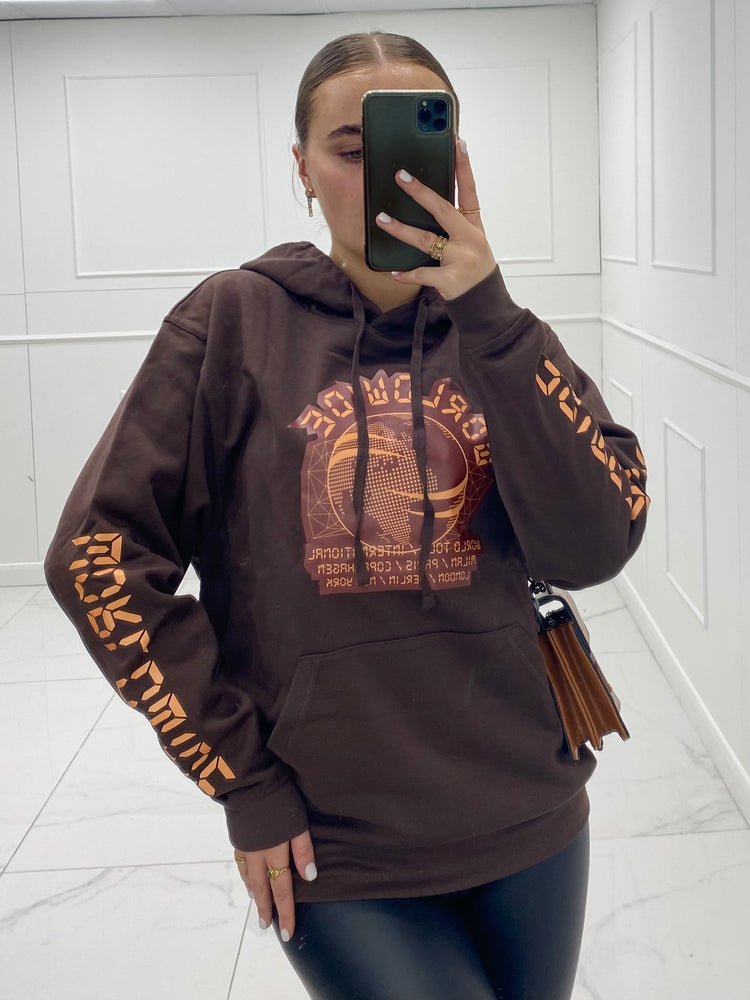 Worldwide Hoodie - Brown