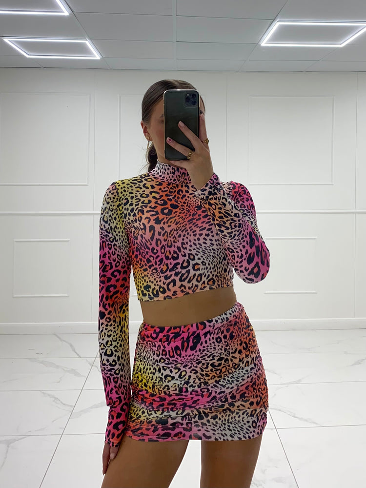 Leopard Print Slinky Co-Ord - Multi