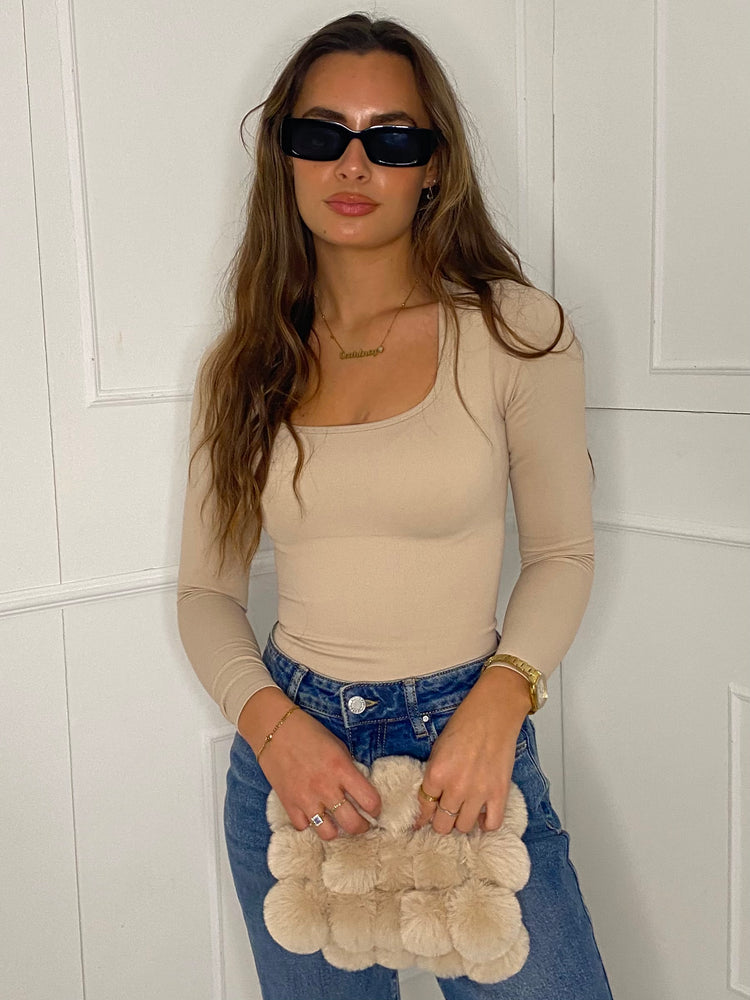 Seamless Sculpt Bodysuit - Beige