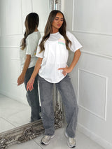 Hello Summer Vibes Print Tee - White