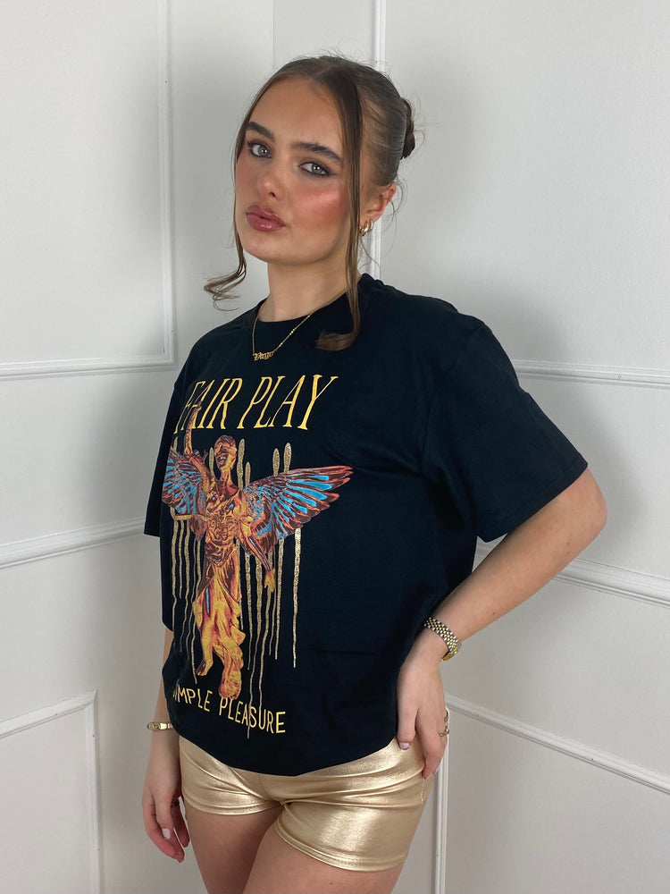 Low Waisted Matte PVC Shorts- Gold