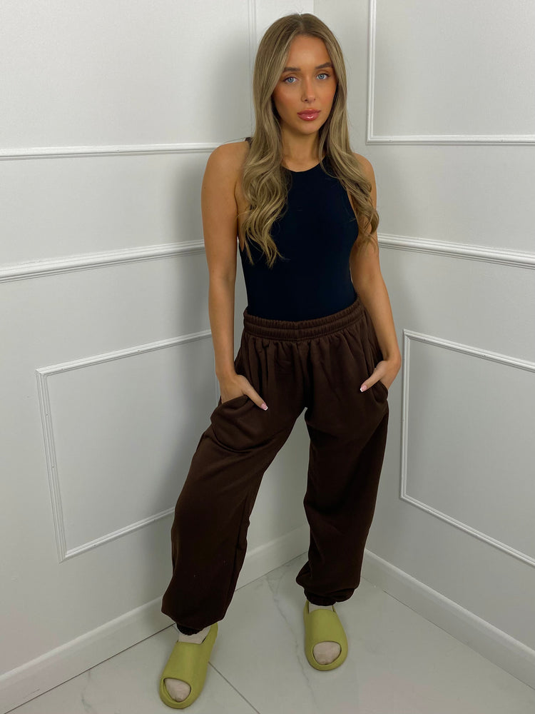 Casual Joggers - Chocolate Brown