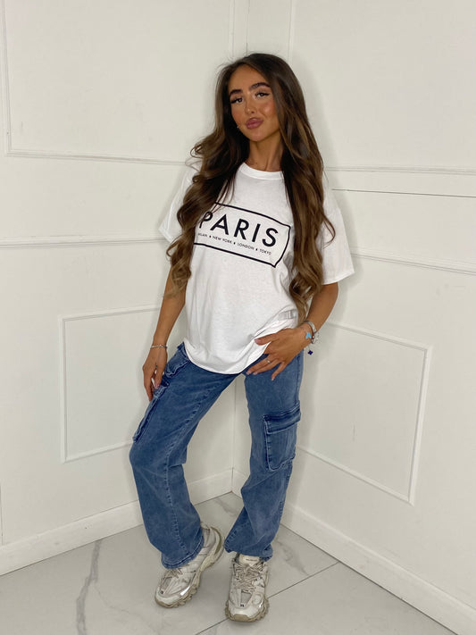 Paris Box Printed T-Shirt - White