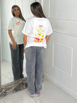 Tequila Sunset Print Tee - White