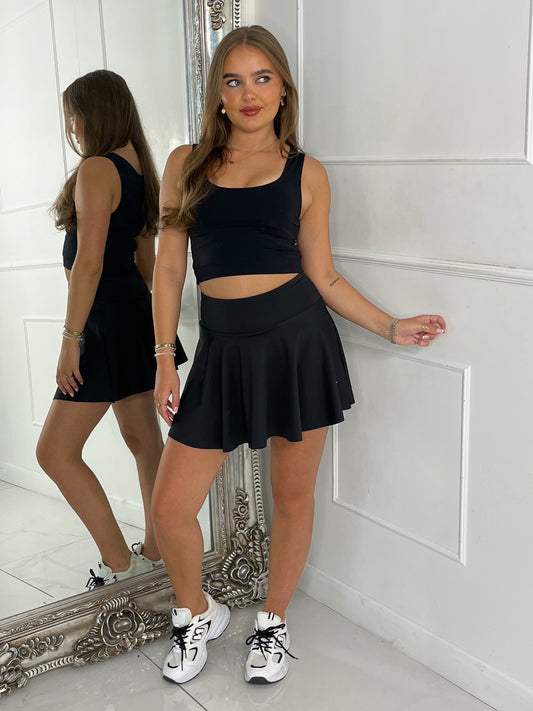 Second Skin Tennis Skort - Black