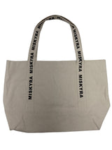 Miskyra Branded Pocket Detail Tote Bag - Natural