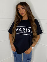 Paris Box Printed T-Shirt - Black