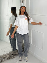 Tequila Sunset Print Tee - White