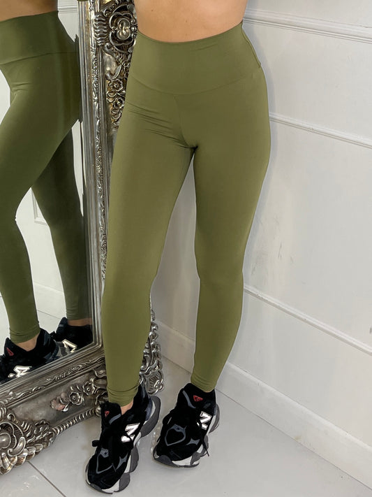 Second Skin Leggings - Khaki