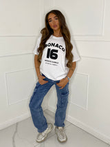 Monaco Print T-Shirt - White