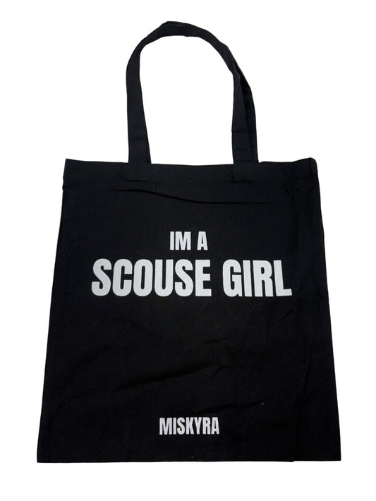 Scouse Girl Canvas Tote Bag - Black