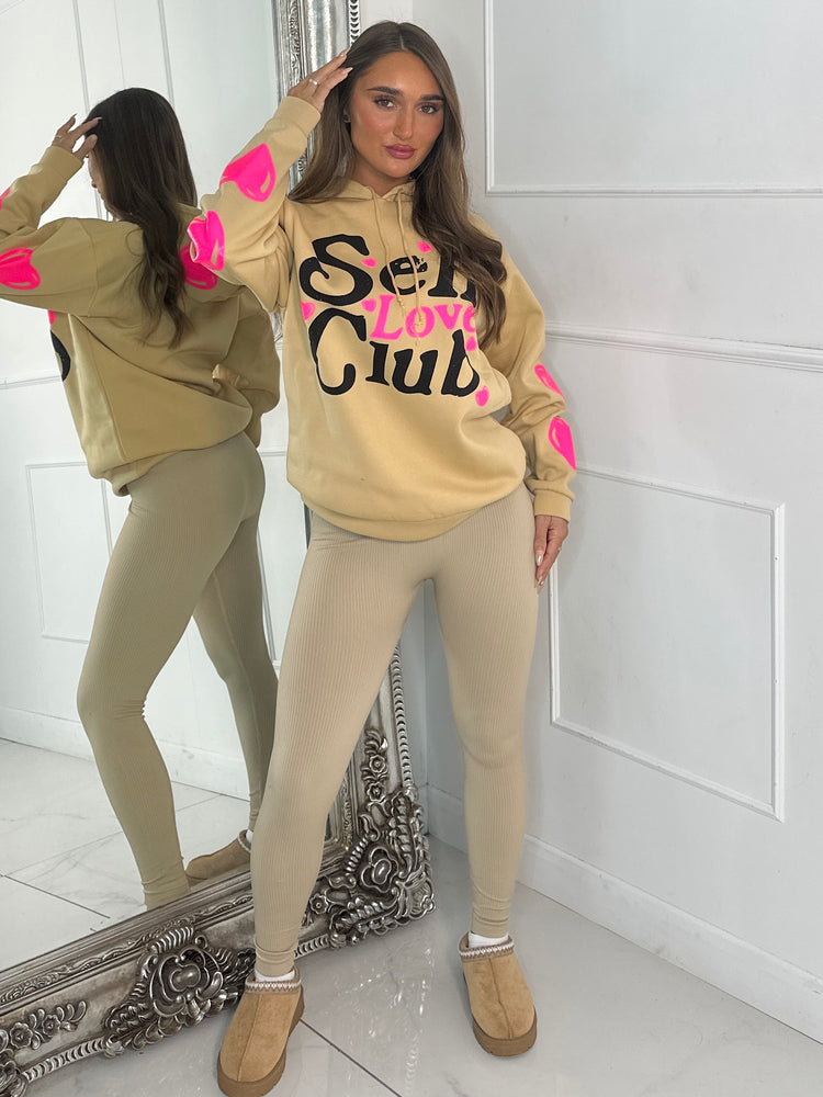 Self Love Club Hoodie - Beige