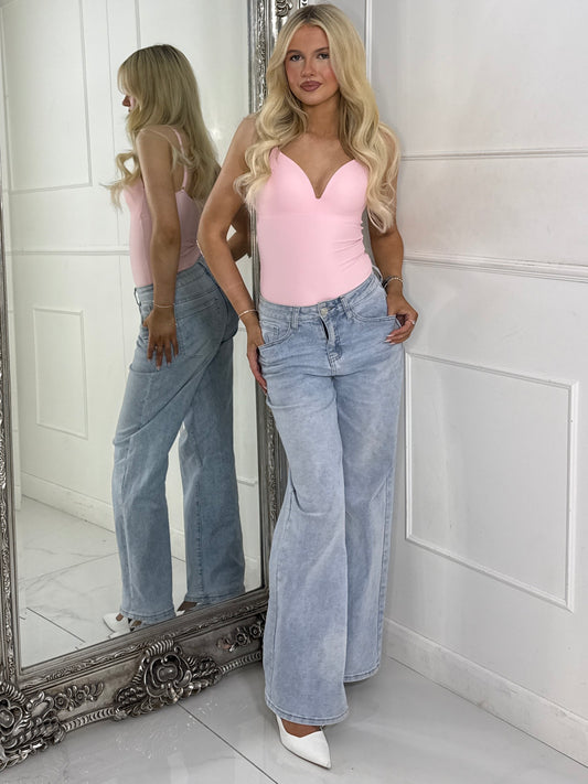 Seamless Shapewear Bodysuit - Barbie Pink