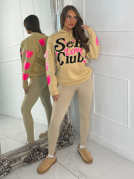 Self Love Club Hoodie - Beige