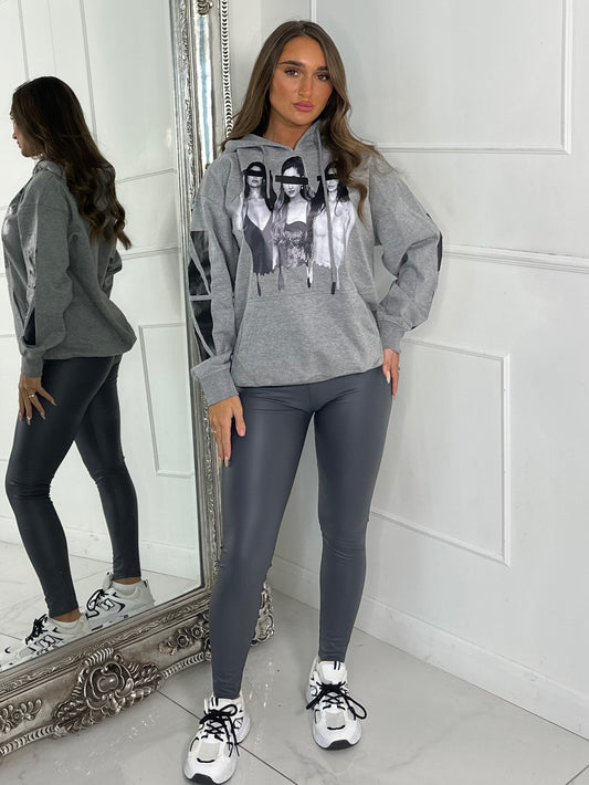 3 Icons Hoodie - Grey