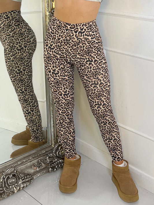 Second Skin Leggings - Leopard Print