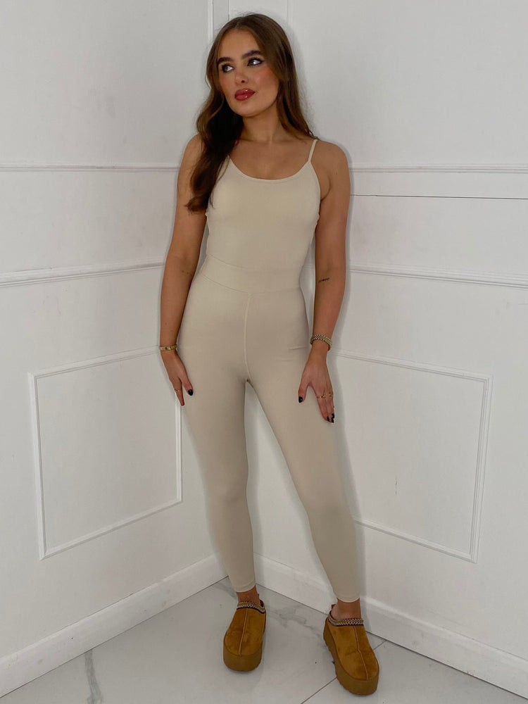 Sculpt Energy Unitard  - Beige