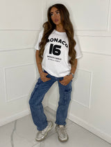 Monaco Print T-Shirt - White