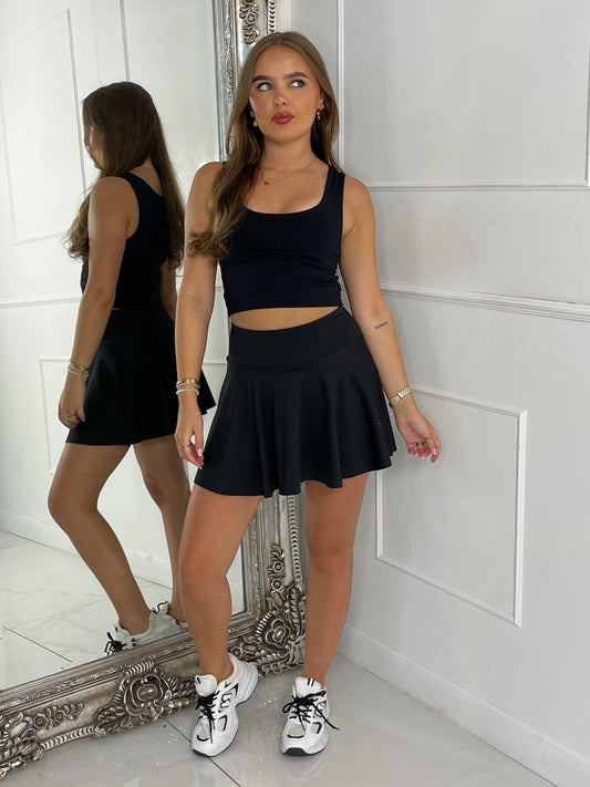 Second Skin Tennis Skort - Black